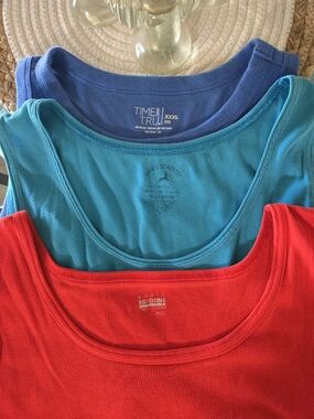 Womens Blue And Red Tank Tops – Comfortable Everyday Layering